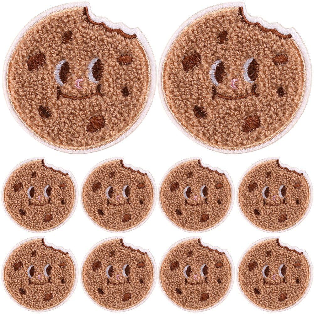 Amazon.co.jp: Toivexa かわいい クッキー形 パッチ 刺繍パッチ